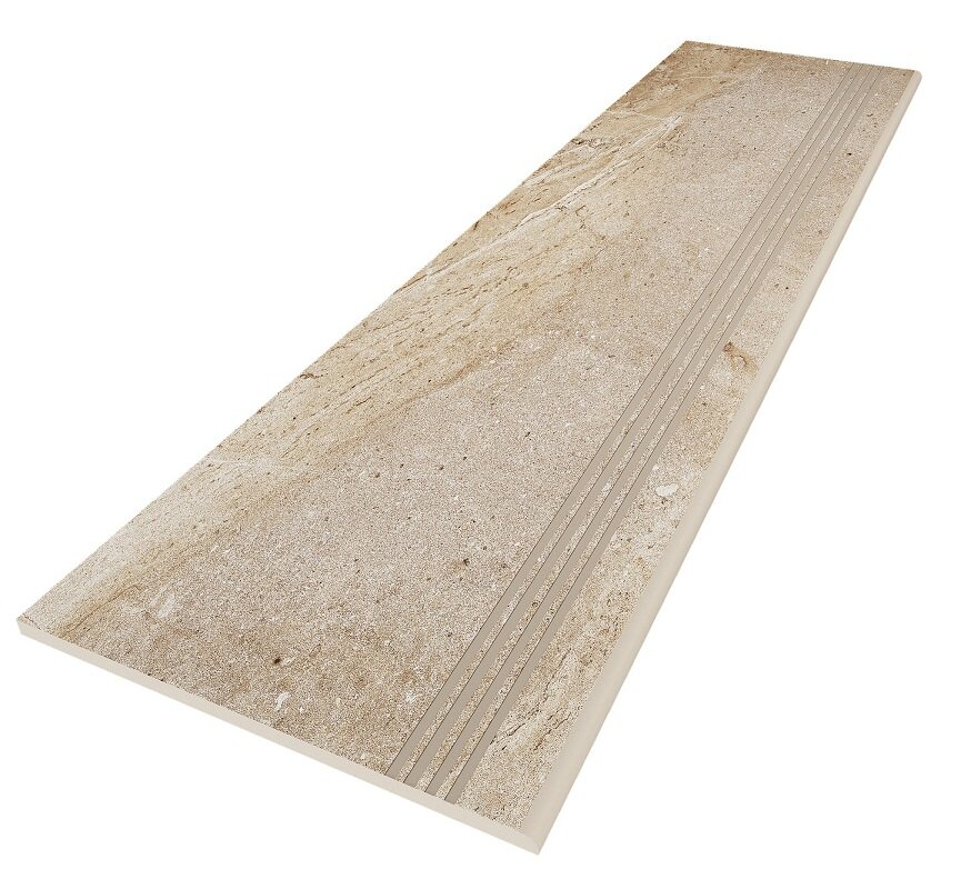 Изображение товара Ступень керамогранит Ametis Kailas KA03 34876 30x120 см светло-коричневая