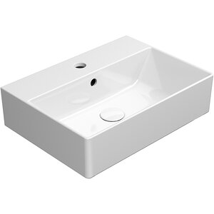 Изображение товара Раковина GSI Kube X 9447111, 50 см, подвесная/накладная, белая