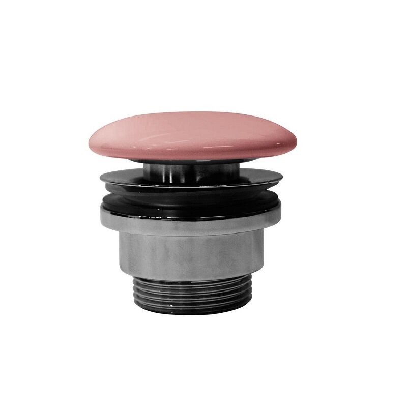 Изображение товара Донный клапан GSI PVC24 для раковины, click-clack, универсальный, Blush матовый Изображение товара Донный клапан GSI PVC24 для раковины, click-clack, универсальный, Blush матовый