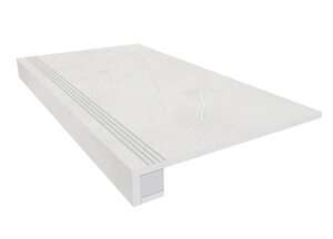 Изображение товара Керамогранит Ametis Marmulla MA01 34879 33x120 см с насечками и подступенок 14.5x120 см серый