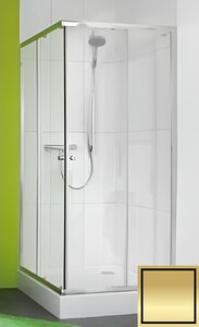 Изображение товара Душевая дверь Huppe X0, 21H7110900247000, 90 см, раздвижная, стекло прозрачное, профиль золото