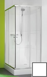 Изображение товара Душевая дверь Huppe X0, 21H7110900557000, 90 см, раздвижная, стекло прозрачное, профиль белый, фурнитура хром