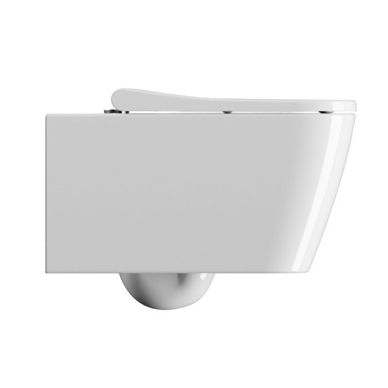 Изображение товара Подвесной унитаз GSI Nubes 9615FR211 безободковый торнадо белый