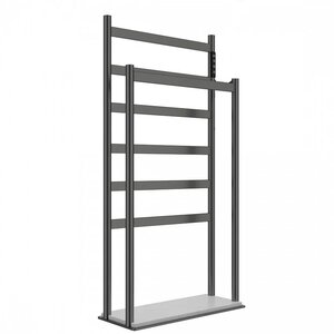 Изображение товара Полотенцесушитель электрический Wonzon & Woghand Essen WW-A407-GM, ширина 50 см, высота 95 см, диммер справа, темный графит