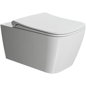 Изображение товара Подвесной унитаз GSI Nubes 961509 безободковый с системой торнадо и матовой глазурью