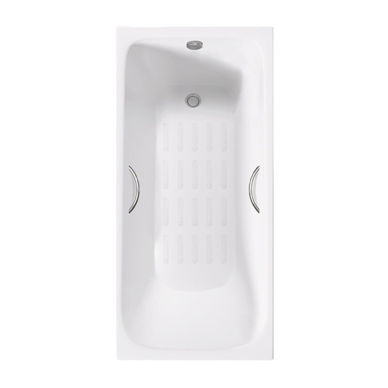 Изображение товара Ванна чугунная Delice Elite Continental Plus DLR230642R-AS, 100 х 70 см, антискользящее покрытие, с отверстиями под ручки, без ручек, цвет белый Изображение товара Ванна чугунная Delice Elite Continental Plus DLR230642R-AS, 100 х 70 см, антискользящее покрытие, с отверстиями под ручки, без ручек, цвет белый