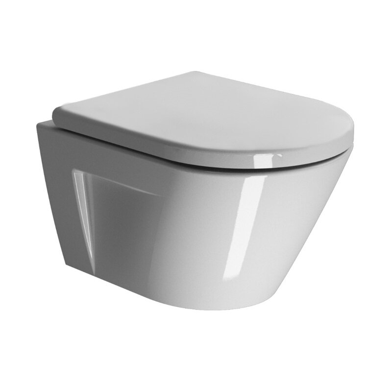 Изображение товара Подвесной унитаз GSI Norm 861611, безободковый, смыв торнадо Swirlflush, белый Изображение товара Подвесной унитаз GSI Norm 861611, безободковый, смыв торнадо Swirlflush, белый