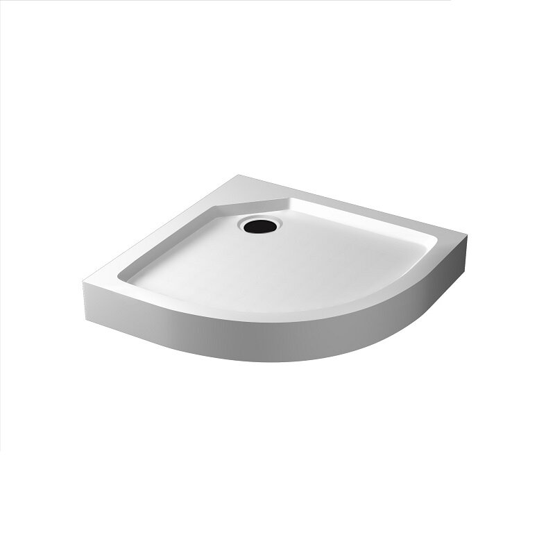 Изображение товара RGW SMC/R-C: поддон 80x80 см, четверть круга, белый, SMC