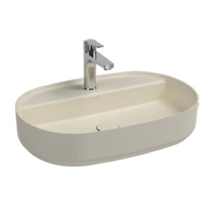 Изображение товара Раковина Isvea Infinity 10NF65060SV-2K, 60 см, фарфор, цвет слоновая кость матовый