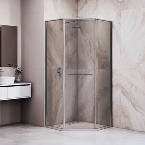 Изображение товара Душевой уголок RGW Stilvoll SV-82, 33328299-31R/33328299-31L, 90 х 90 см, правый/левый, стекло тонированное, профиль хром
