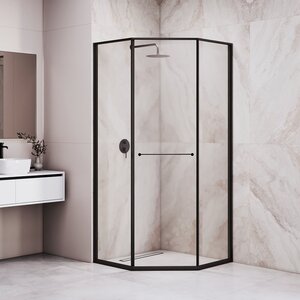 Изображение товара Душевой уголок RGW Stilvoll SV-82B, 33328288-14R/33328288-14L, 80 х 80 см, правый/левый, стекло прозрачное, профиль черный