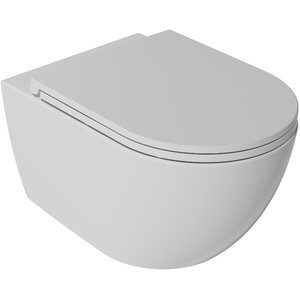 Изображение товара Подвесной унитаз Isvea Vea Rondo, безободковый, цвет белый матовый, 10VA02002-2L