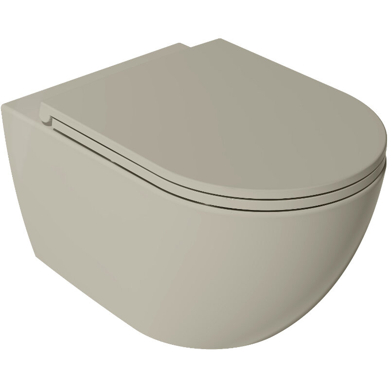 Изображение товара Подвесной унитаз Isvea Vea Rondo безободковый с горизонтальным выпуском