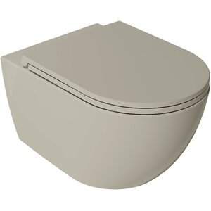 Изображение товара Подвесной унитаз Isvea Vea Rondo, безободковый, цвет слоновая кость матовый, 10VA02002-2K