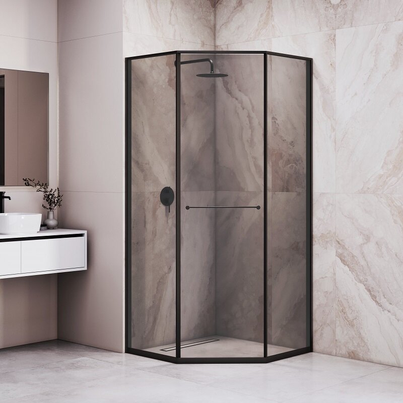 Изображение товара Душевой уголок RGW Stilvoll SV-82B 100х100 см трапеция раздвижная стекло тонированное