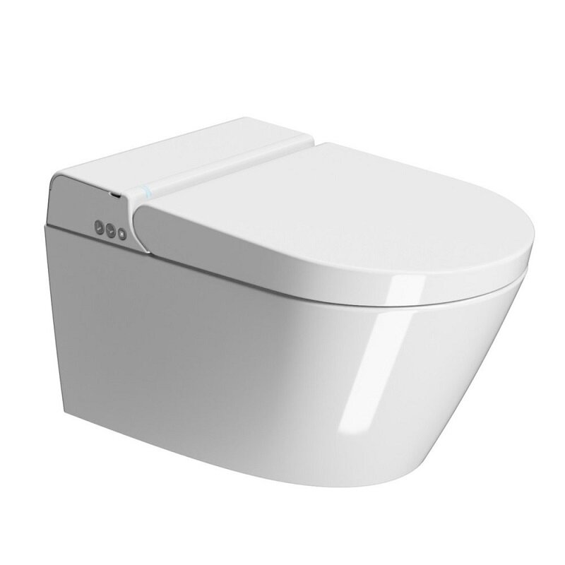 Изображение товара Электронный унитаз GSI WClean 7418K11, подвесной, с модулем электронного биде, смыв торнадо, сиденье Soft-Close, белый
