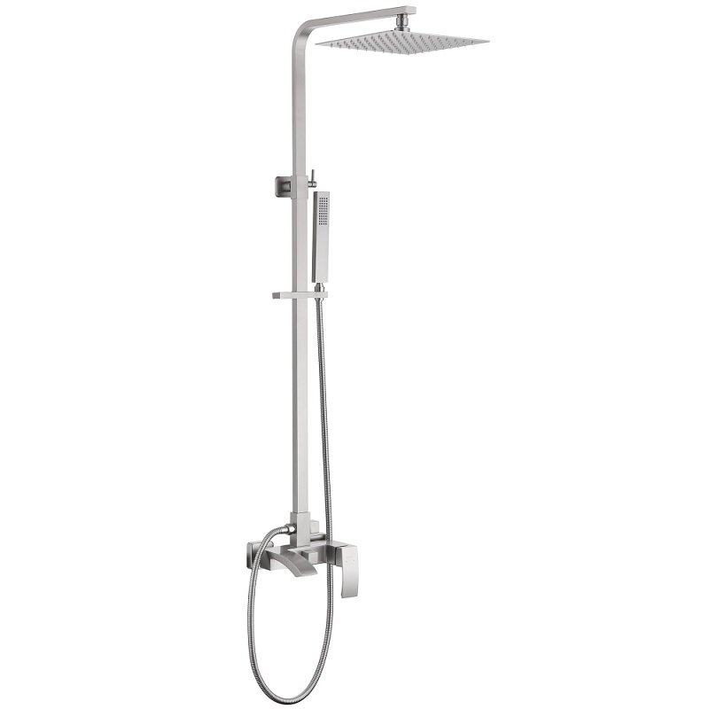 Изображение товара Душевая система Abber Wasserfall AF8616SPL с PVD покрытием и сатиновым цветом