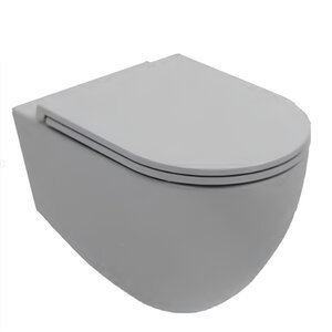 Изображение товара Подвесной унитаз Isvea Infinity 10NF02001SV-2V безободковый серый матовый