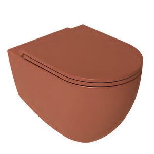 Изображение товара Подвесной безободковый унитаз Isvea Infinity терракотовый матовый 10NF02001-2U