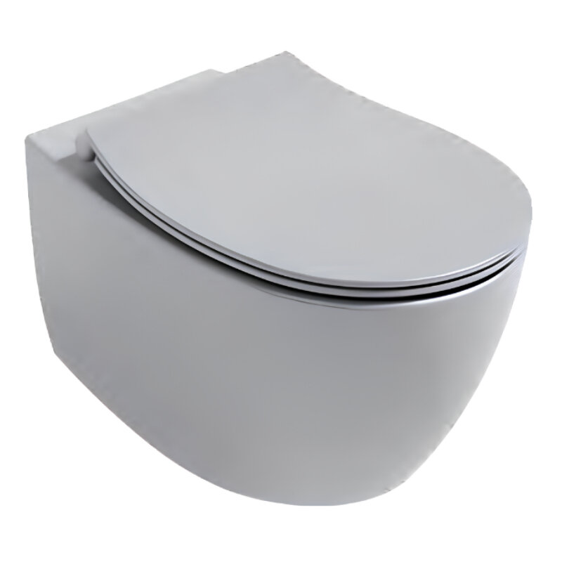 Изображение товара Подвесной унитаз Isvea Sentimenti Neo безободковый серый камень матовый