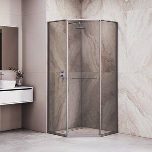 Изображение товара Душевой уголок RGW Stilvoll SV-82Gr, 33328299-310R/33328299-310L, 90 х 90 см, правый/левый, стекло тонированное, профиль серый