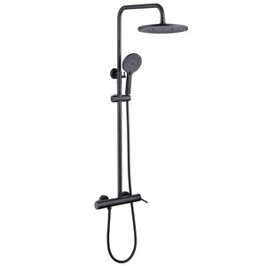 Изображение товара Душевая система Abber Emotion AF8816BL черный матовый настенная 3 режима