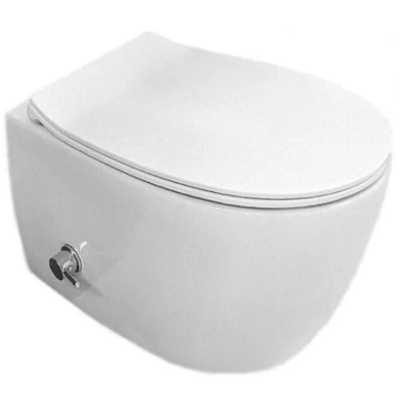 Изображение товара Подвесной унитаз Isvea Sentimenti Neo 10ARS1015I-2L с функцией биде и безободковый