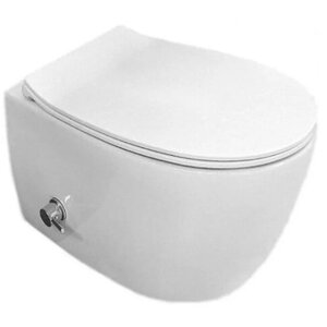 Изображение товара Подвесной унитаз Isvea Sentimenti Neo 10ARS1015I-2L с функцией биде и безободковый