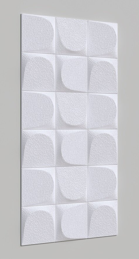 Изображение товара Декоративная панель Alpine Walls Geometrium ECOGR0203W, 65 х 120 см, белый