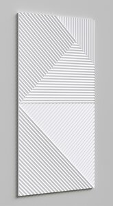 Изображение товара Декоративная панель Alpine Walls Geometrium 65х120 см белая для внутренней отделки стен