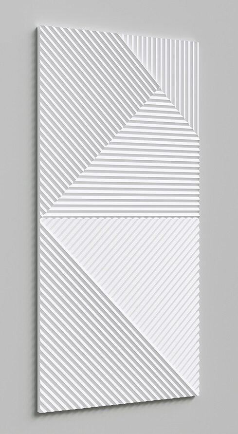 Изображение товара Декоративная панель Alpine Walls Geometrium ECOGR0209W, 65 х 120 см, белый
