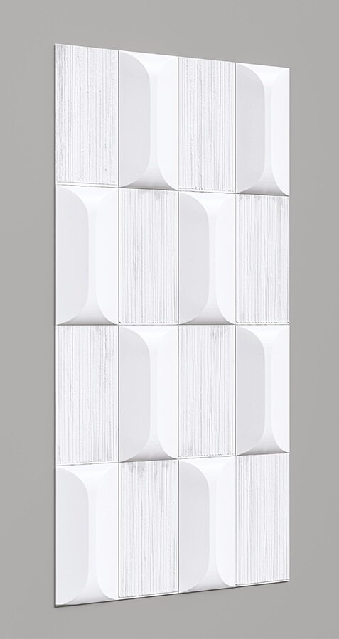 Изображение товара Декоративная панель Alpine Walls Geometrium ECOGR0210W 65х120 см белая для внутренней отделки