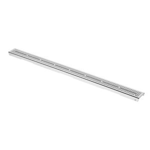 Изображение товара Решетка TECE Drainline quadratum 600951, 90 см, перфорированная, серебристый металлик матовый