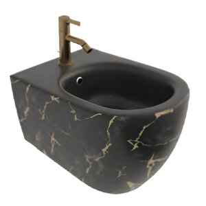 Изображение товара Биде подвесное Isvea Infinity 10NF41001-2N-MRM, черный матовый