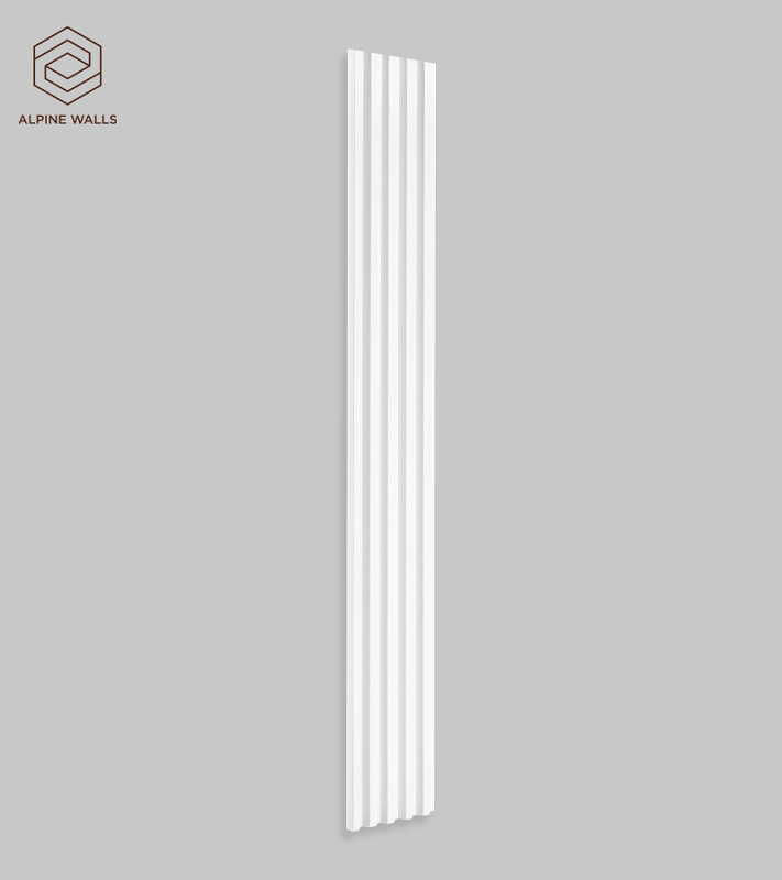 Изображение товара Декоративная панель Alpine Walls LineArt ECO2741W 11.8х290 см белая для внутренней отделки