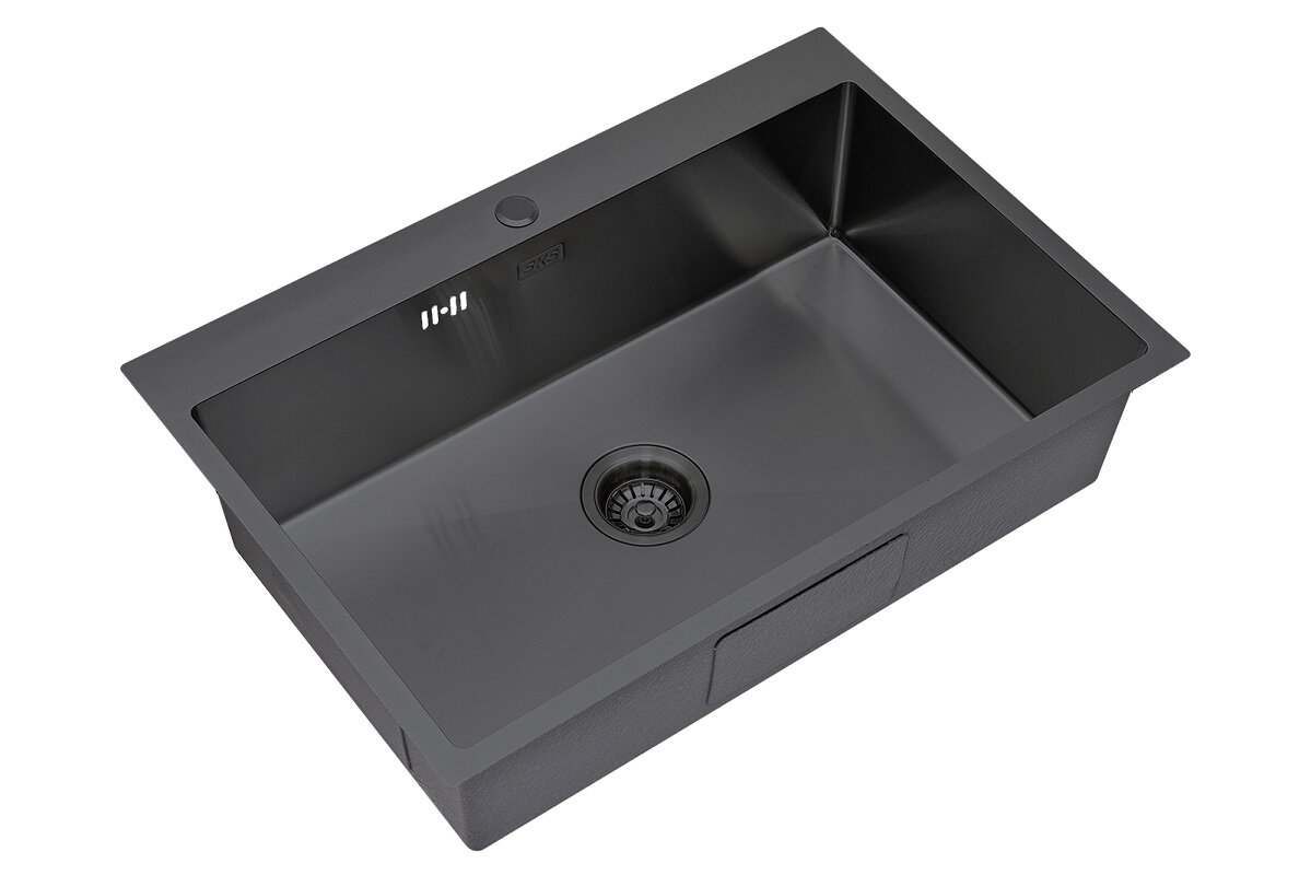 Изображение товара Мойка SKS 7551 Grafit S.K.Sanitary — графитовая нержавеющая сталь, 75 см Изображение товара Мойка SKS 7551 Grafit S.K.Sanitary — графитовая нержавеющая сталь, 75 см