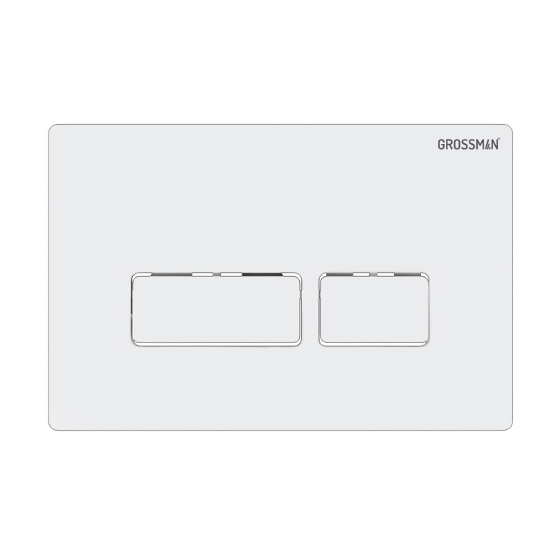 Изображение товара Клавиша Grossman Pragma 700.K31.03.000.000 механическая белая для унитаза инсталляции