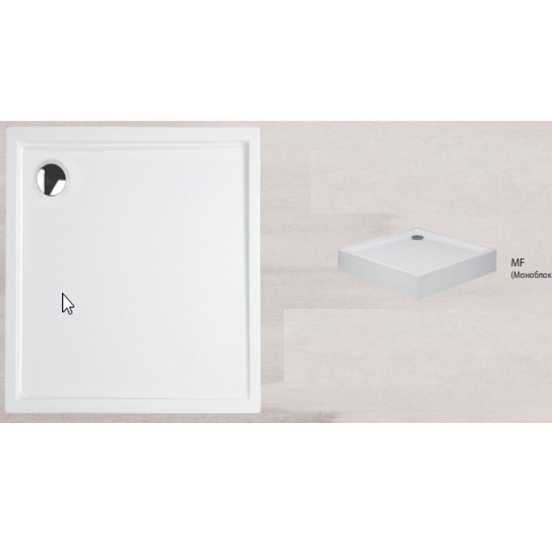 Изображение товара Душевой поддон Huppe Streamline 3TASK200+090090B01, 90 x 90 см, квадратный, акрил, моноблок, белый