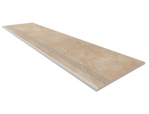 Изображение товара Керамогранит Ametis Magmas MM01 30x120 см бежевый с насечками для пола и ступенек