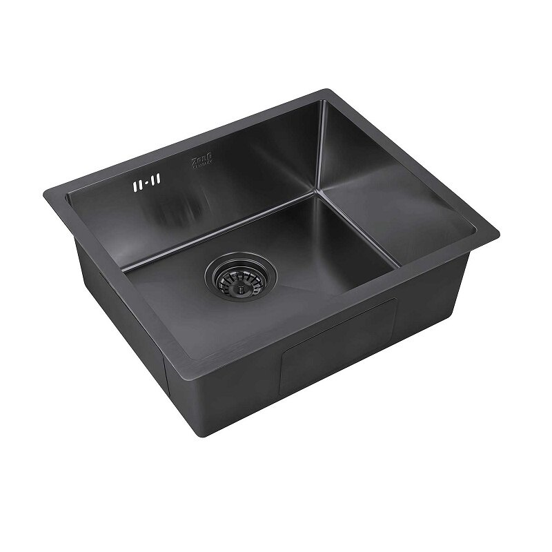 Изображение товара Мойка Zorg PVD 5344 Grafit - графитовая нержавеющая сталь, 53 см, 1 чаша, 3 мм верх, 5 лет Изображение товара Мойка Zorg PVD 5344 Grafit - графитовая нержавеющая сталь, 53 см, 1 чаша, 3 мм верх, 5 лет