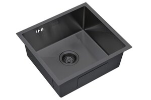 Изображение товара Кухонная мойка S.K.Sanitary SKS 4844 Grafit, 48 см, нержавеющая сталь, PVD Nano графит