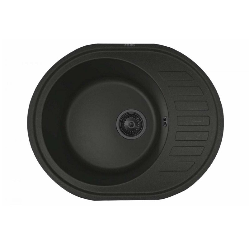 Изображение товара Кухонная мойка Zorg Granit GR 620 BLACK GRAFIT 62 см искусственный гранит