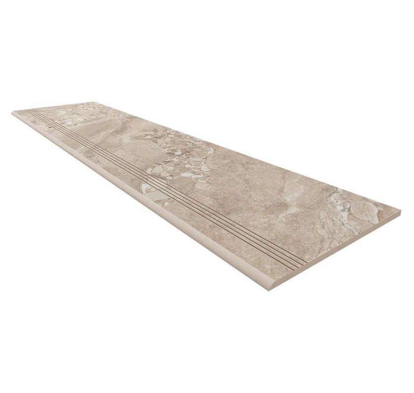Изображение товара Ступень, керамогранит Ametis Oceanmist OM02 69394, 30х120 см, beige Изображение товара Ступень, керамогранит Ametis Oceanmist OM02 69394, 30х120 см, beige