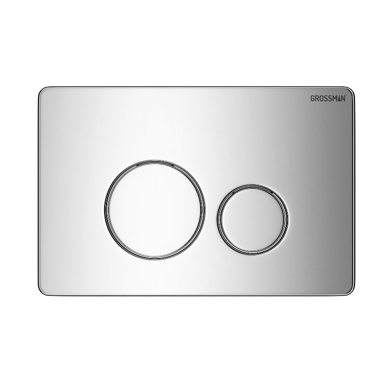 Изображение товара Клавиша Grossman Style 700.K31.05.10M.10M механическая хром глянцевый для унитаза и системы инсталл