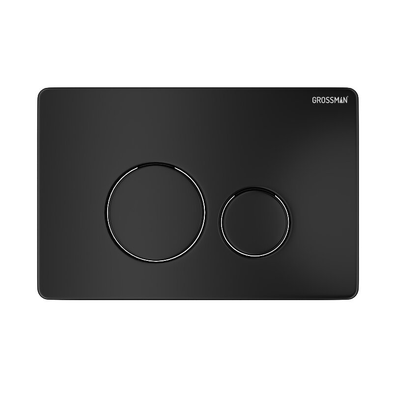 Изображение товара Клавиша для инсталляции Grossman Style 700.K31.05.21M черный матовый механическая двухрежимная