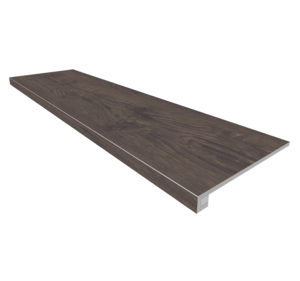 Изображение товара Ступень, керамогранит Ametis Selection SI04 39149, 33 x 120 см без насечек+Подступенок 14.5 x 120 см, walnut