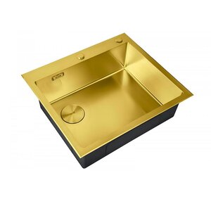 Изображение товара Кухонная мойка Zorg LUX 5951-L BRONZE, 59 см, нержавеющая сталь, PVD бронза