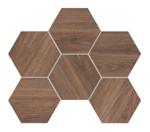 Изображение товара Мозаика Ametis Selection SI02 Hexagon 39022, 25 x 28.5 см, eucalyptus