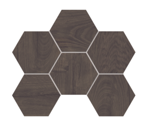 Изображение товара Мозаика Ametis Selection SI04 Hexagon 39024, 25 x 28.5 см, walnut