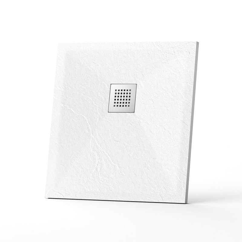 Изображение товара Квадратный душевой поддон из искусственного камня RGW Stone Tray-W 80x80 см белый